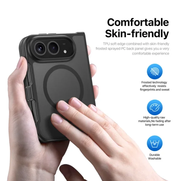 DUX DUCIS Yind Series Magnetic Case for iPhone Fold - Shockproof PC+TPU Cover