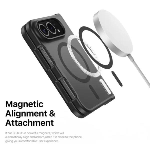 DUX DUCIS Yind Series Magnetic Case for iPhone Fold - Shockproof PC+TPU Cover