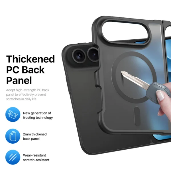 DUX DUCIS Yind Series Magnetic Case for iPhone Fold - Shockproof PC+TPU Cover