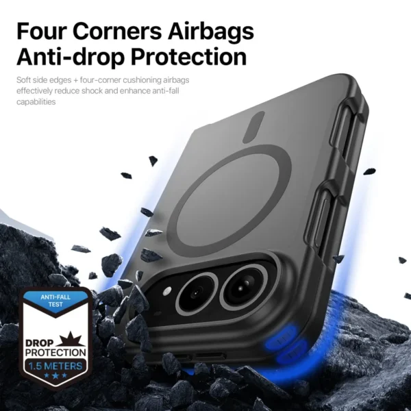 DUX DUCIS Yind Series Magnetic Case for iPhone Fold - Shockproof PC+TPU Cover